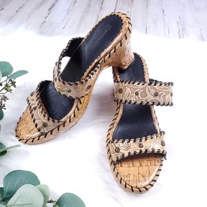 Leather Sonora Clog Heels